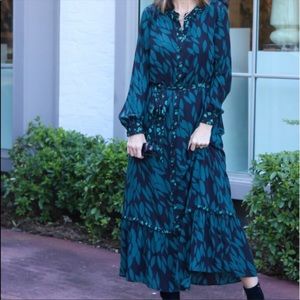 CAbi Autumn Dress #4017 dress (missing slip) midi length